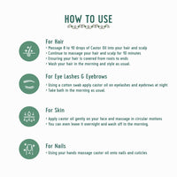 Avimee Herbal Keshpallav Cold Pressed Organic Castor Oil - 100 ml | for Hair Growth & Adds Shine | Strengthens Hair, Repairs Damaged & Dry Skin, Strong Nails | with Vitamin E & Mineral Oil