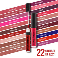 STARSTRUCK BY SUNNY LEONE Glossy Liquid Lip Color, Pink Color | Highly Pigmented, Hi-Shine & Non-Sticky Formula | Lip Gloss For Girls, Women | Kiss Me Pink