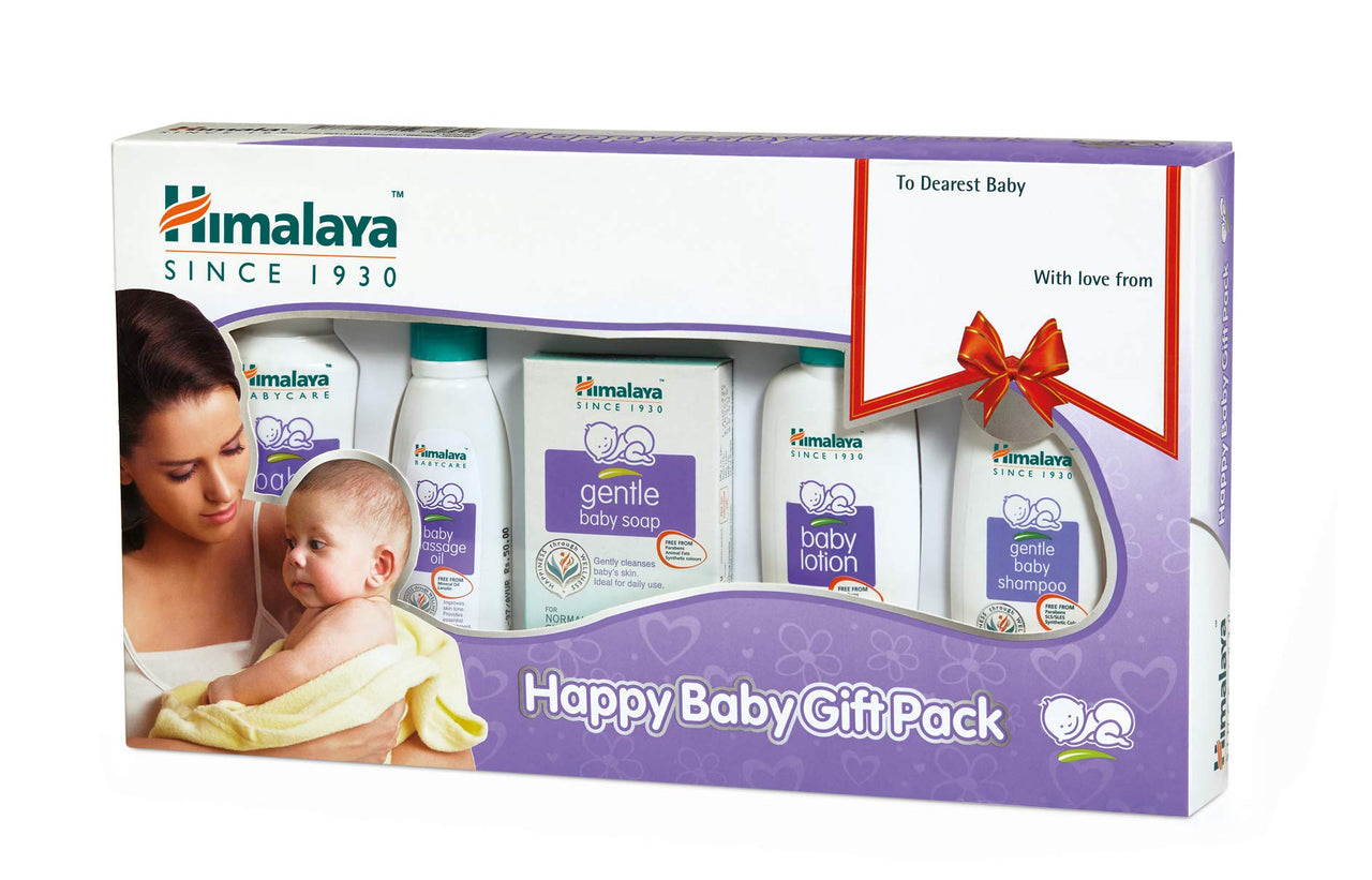 Himalaya Baby Gift Pack Series,Pack of 1 Set,White & Himalaya Gentle Baby Shampoo (200ml)