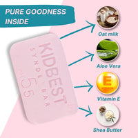 Healthbest Milk Soap For Kids | Anti-Bacterial | Normal Skin, Sensitive Skin & Dry Skin | Tear free | (Pack of 3)