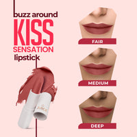 Juice Kiss Sensation Lipstick with Goodness of Bio Retinol, UV Protection & Long lasting Lipstick (Chocoholic - M20)