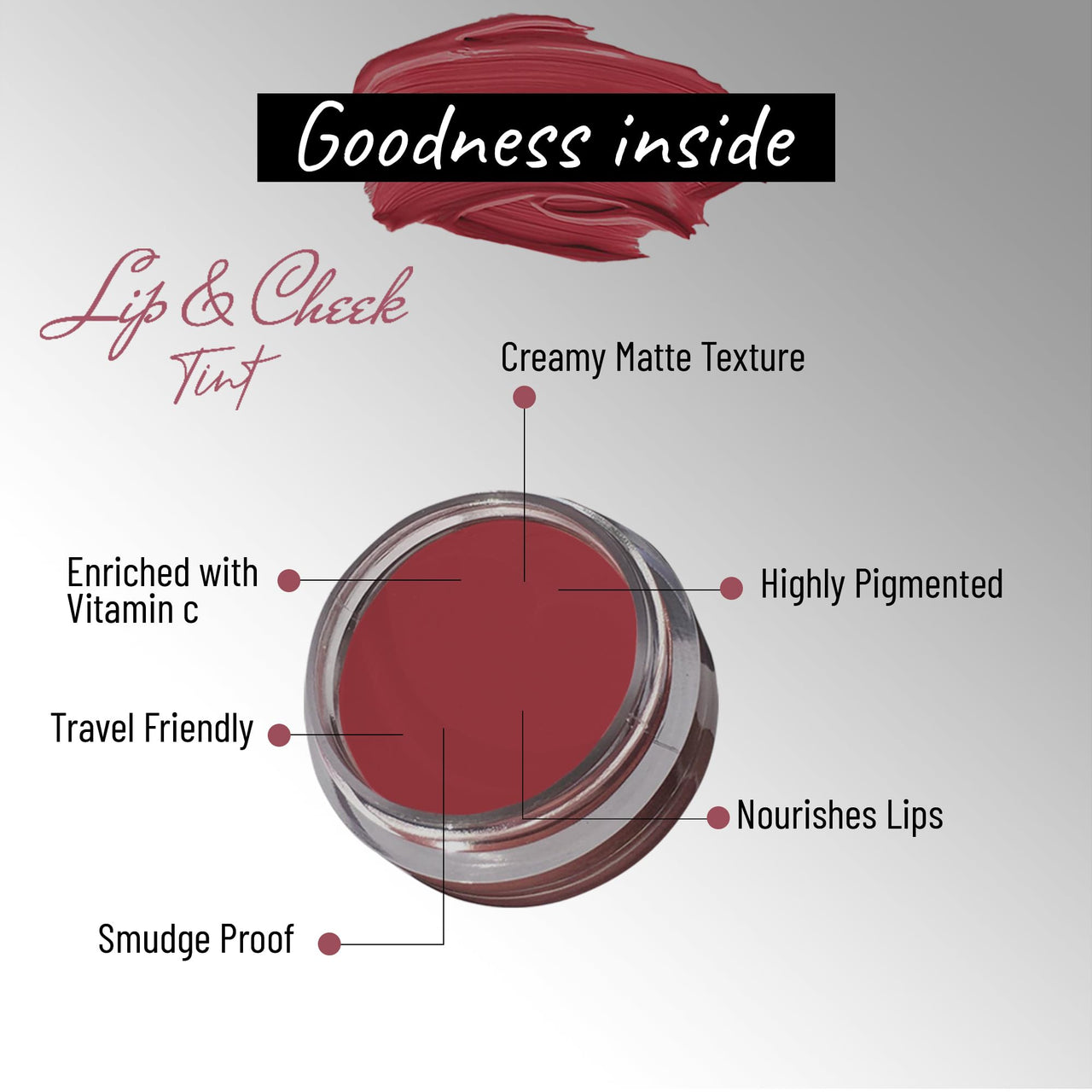 Seven Seas Lips & Cheek Tint Combo Pack of 2 | Matte Natural Blush for Women | Lip Tint with Vitamin E | Nourishing Cheek Tint (Edgy Red)