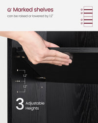 VASAGLE Bookshelf, 23.6 Inches Wide, 4-Tier Open Bookcase with Adjustable Storage Shelves, Floor Standing Unit, Cloud White ULBC164T14 1 Pack 4 Tiers (23.6