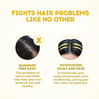 Dabur Vatika Lemon Anti-Dandruff Shampoo - 640ml | Reduces Dandruff from 1st wash | Moisturises Scalp | Provides Gentle Cleansing, Conditioning & Nourishment to Hair