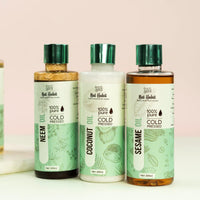 Nat Habit Cold Pressed 100% Pure Neem Oil for Skin & Hair | Zero Preservatives | Body Massage Oil, Hair Oil - (200 ml)
