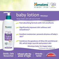 Himalaya Baby Body Lotion, For All Skin Types (400 ml) & Pure Skin Neem Facial Kit (Facewash 50ml, Scrub 50g & Face Pack 50g)