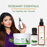 Mystiq Living Rosemary Water, Hair Spray for Regrowth| 100% Pure and Natural Hydrosol | Hair Mist (Pack of 2) - 200ML