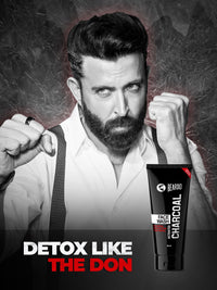 Beardo Activated Charcoal Face Wash for men, 50ml | For Deep Pore Cleaning and Removes Dirt | face wash for acne and pimples | face wash for oily skin