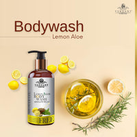 Verdant Natural Care Absolute Relax Body Wash Shower Gel With 100% Natural Aloe Vera Body Wash and Lemon Body Wash Shower Gel - No Parabens, Parabens, Silicones 300 ml