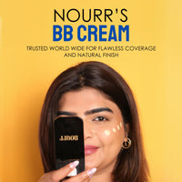 Nourr BB Cream in Universal Shade | All-in-One Coverage with Natural Radiant Finish | Sheer to Medium Buildable Coverage | Skin-Nourishing & Hydrating Formula | SPF15