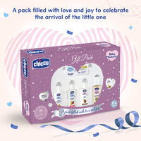 Chicco Baby Moments Caring Set Purple, Gift Set for Babies, 0m+