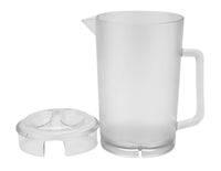 G.E.T. P-3064-1-CL-EC Heavy-Duty Shatterproof Plastic 2 Quart Pitcher with Lid, BPA Free (64 Ounce), Clear