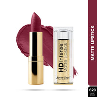 Seven Seas HD Intense Matte Lipstick | Non-Transfer | Lipstick For Women (623-Rosewood, 3.5G)