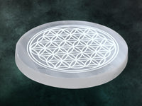 Selenite Crystal Charging Plate For Crystals And Healing Stones, 4.5