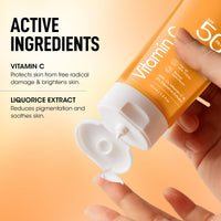 OG BEAUTY SCIENCE SPF 50 PA+++ Sunscreen | 1% Vitamin C & Liquorice for Radiant Skin | Broad Spectrum UV Protection | Hydrating & Fast-Absorbing | 50ml