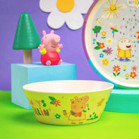 Zak Designs Peppa Pig Kids Dinnerware Set 3 Pieces, Durable and Sustainable Melamine Bamboo Plate, Bowl, and Tumbler are Perfect For Dinner Time With Family (Peppa, Suzy, Zuzu) 8