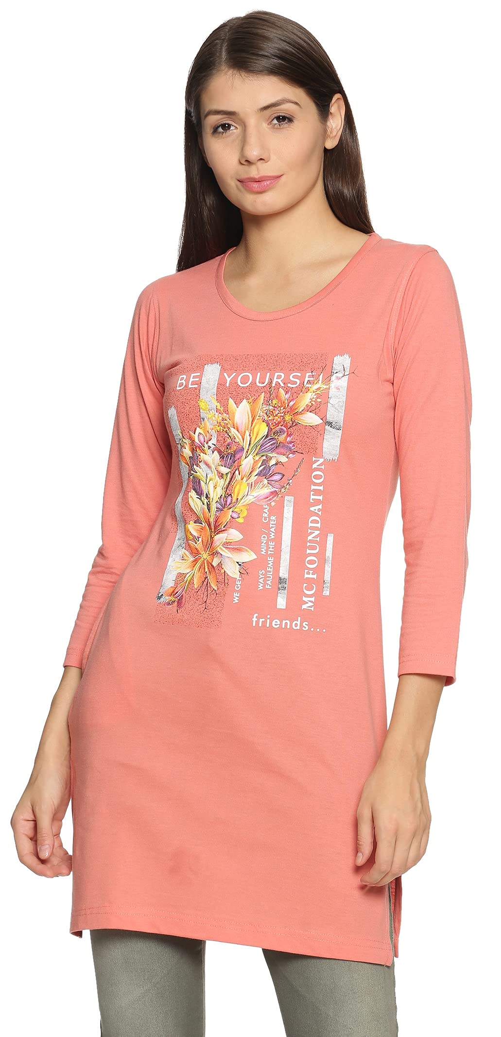 In Love Women's  Long Knee Length Night Wear Tshirts