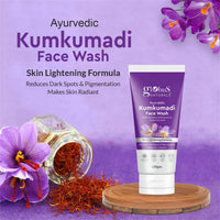 Globus Naturals Kumkumadi Skin Lightening Face Care Combo, Set of 2, Face Wash & Face Pack