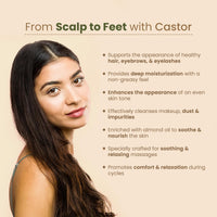 Nat Habit Cold Pressed Jamaican Black Castor Oil for Hair & Eye Lashes Growth, 100% Pure Castor (Arandi) Oil for Women & Men, Skin & Hair With Vitamin E, Omega-6 & 9, Mineral Free - (200 ml)