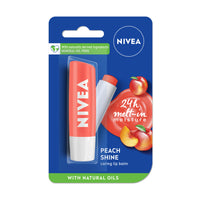 NIVEA Lip Balm, Fruity Peach Shine, 4.8g & NIVEA Lip Balm, Fruity Watermelon Shine, 4.8g