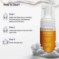 LUMOSIQUE® Brightening And Moisturizing Foam Face Cleanser for Exfoliates & Revitalize the Skin and Improves Skin Texture | For Men & Women | 100ml