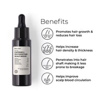 Brillare Caffeine & Phytopeptide Scalp Serum - 3% Redensyl, 2% Caffeine, 5% Phytopeptide, Hair Growth Serum for Men & Women, with Natural Ingredients, Controls Hair Fall, Stimulates Hair Growth, 30 ML