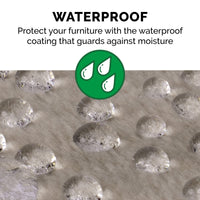 Furhaven Waterproof & Self-Warming Throw Blanket for Dogs & Indoor Cats, Washable & Reflects Body Heat - Soft-Edged Terry & Sherpa Dog Blanket - Dove, Medium Blanket - Soft Edged Terry & Sherpa (Dove) Self-Warming & Waterproof