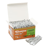 Chaayos Instant Assam Tea Powder Premix|Cardamom|Regular Sugar (14G * 36 Sachets)|Elaichi Chai|Cardamom Tea|1 Min Chai|Assam Tea|Masala Tea Premix,510 Gm