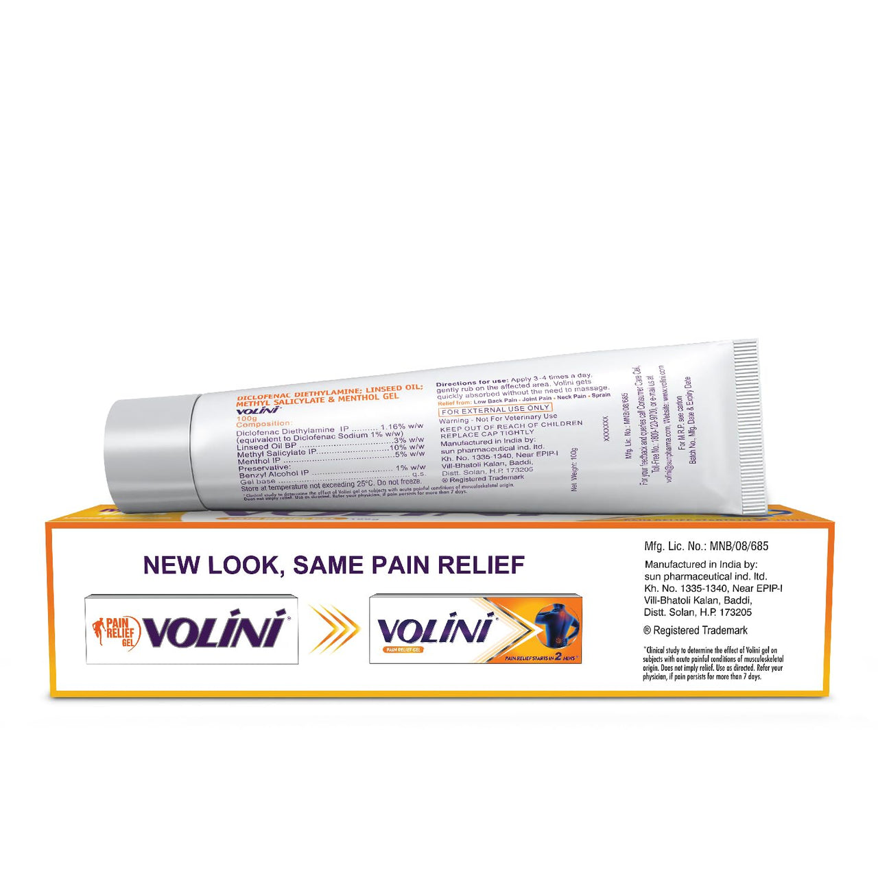 Volini Pain Relief Gel - 100 g