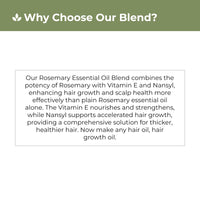 Avimee Herbal Rosemary Essential Hair Oil with Vit E & Nansyl | For Hair Growth & Hair Fall Control, Now Make Any Oil Hair Growth Oil | Clinically Approved Efficacy | 15ml