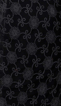 AKSHAR LLC Women's  Designer Pure Chiffon Dupatta with Pure Cotton Thread Embroidery Work