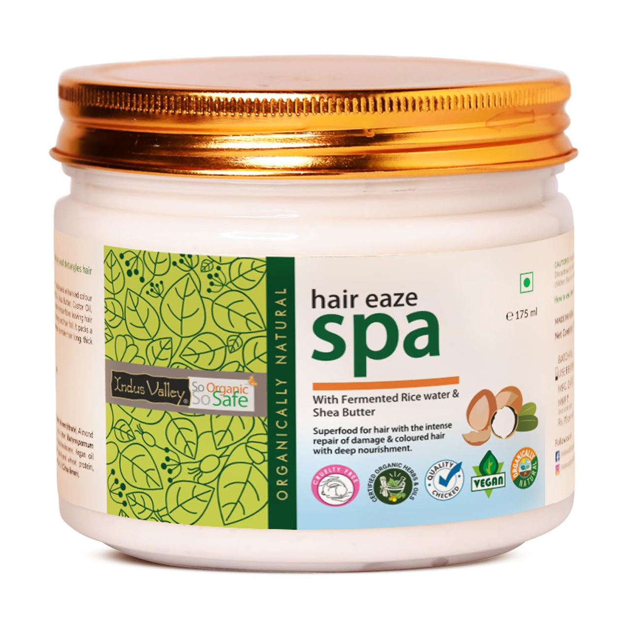 INDUS VALLEY 100% organic Deep Nourishing Hair (eaze) Spa