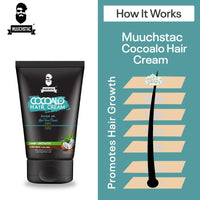 Muuchstac Cocoalo Hair Cream (Pack of 1, 80g) (2x80 g)