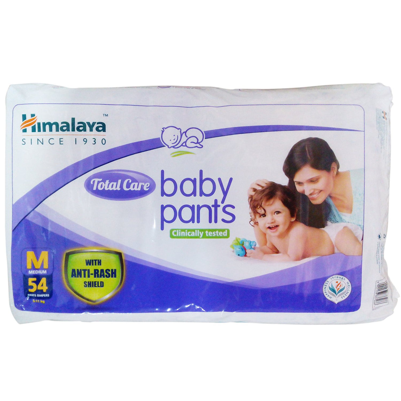 Himalaya Total Care Baby Pants - Medium, 54 Pieces Pack