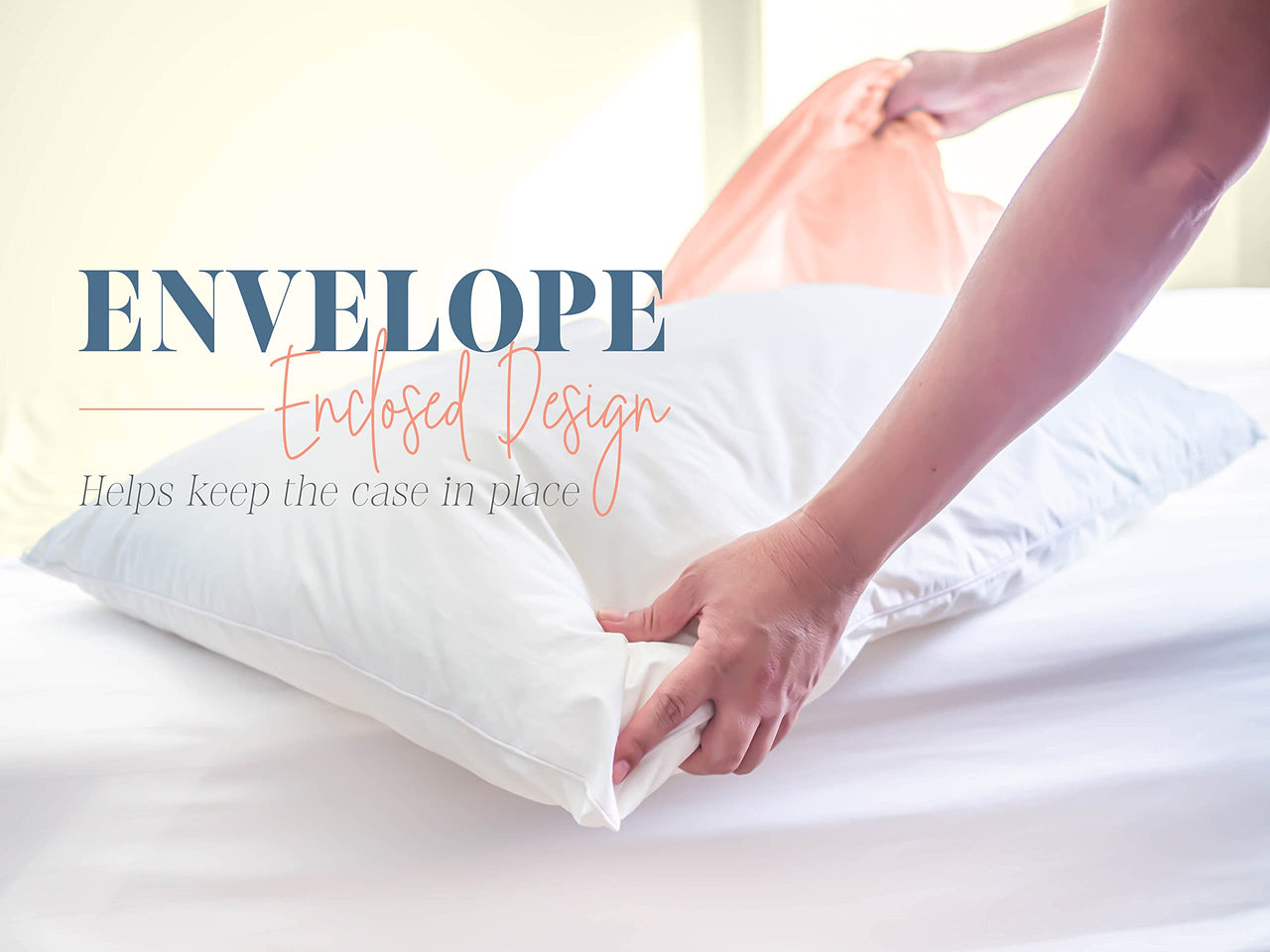 Elegant Comfort 6-PACK Solid Pillowcases 1500 Thread Count Egyptian Quality - Easy Care, Smooth Weave, Wrinkle and Stain Resistant, Easy Slip-On, 6-Piece Set, Standard/Queen Pillowcase, Purple