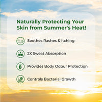 Itchstop® Prickly Heat Powder | Fast Cooling Relief from Prickly Heat, Rashes, Itching, Sunburn, Sweat, Excess Moisture, Body Odor, Skin Burning & Irritation | With Soothing Sandal | Keeps Skin Fresh, Dry & Free from Bacteria All Day | Fine-Textured Talc