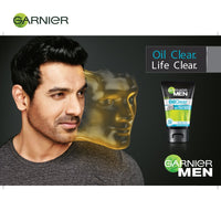 Garnier Men Power White Anti-Pollution Double Action Facewash, 100gm And Garnier Men Oil Clear Clay D-Tox Deep Cleansing Icy Face Wash, 100gm