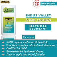 INDUS VALLEY Wicked Cool Deodorant Stick for Unisex, 50g