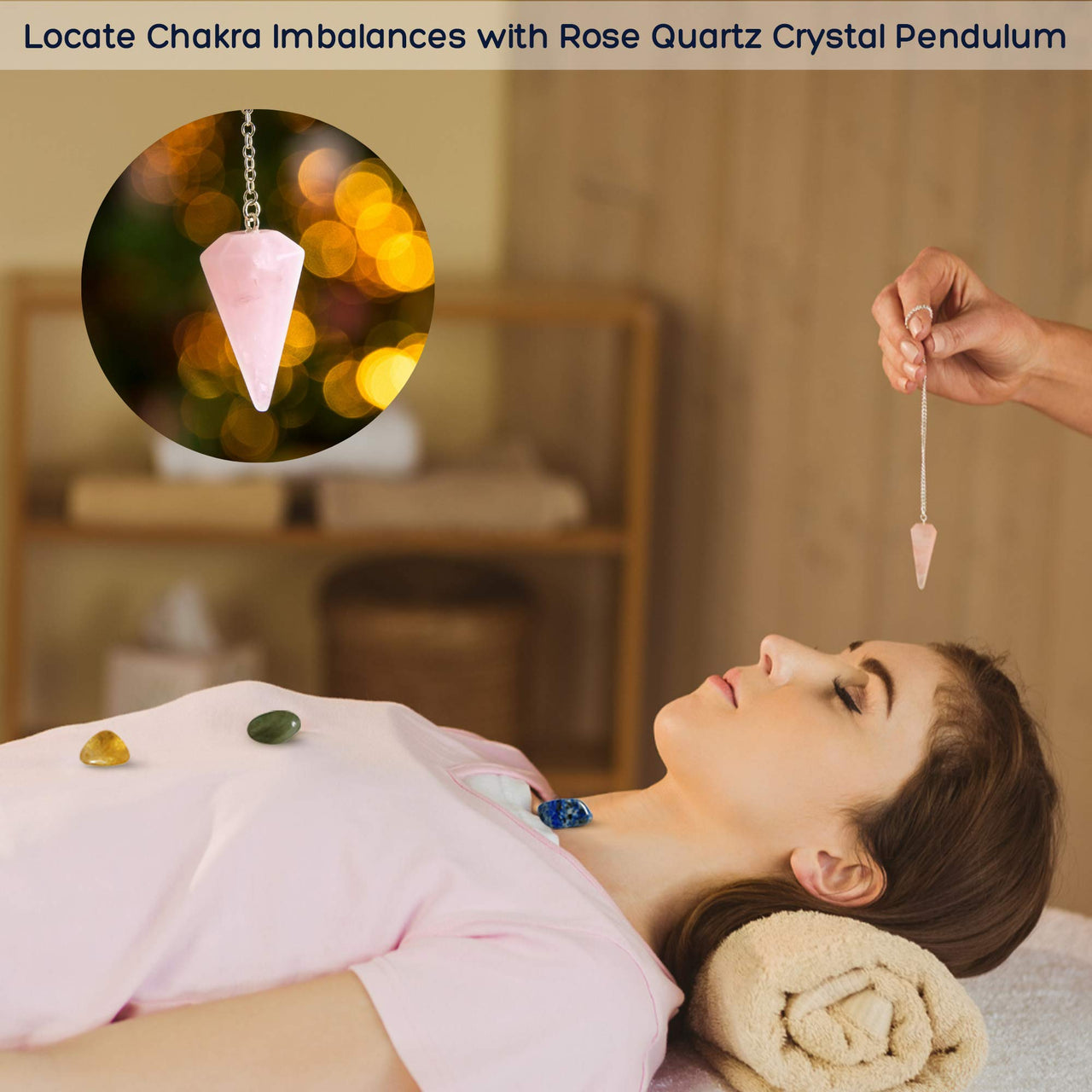 Wish Well Tibetan Singing Bowl Set ~ 4" Sound Bowl with 7 Chakra Crystal Stones, Rose Quartz Pendulum, Fabric Case, Cushion, & Mallet ~ Perfect For Meditation, Yoga, Spiritual Healing, & Mindfulness Gold Set with Healing Crystals & Case