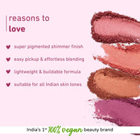 Plum Cheek-A-Boo Shimmer Blush | Highly Pigmented | Effortless Blending | 100% Vegan & Cruelty Free | 125 Pink About You