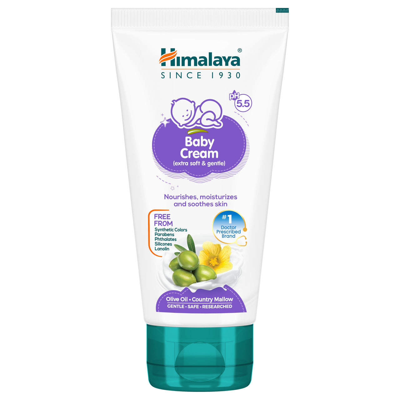 Himalaya Baby Cream 50ml | Extra soft & gentle on your baby's  skin | Olive Oil, Licorice & Natural Ingredients