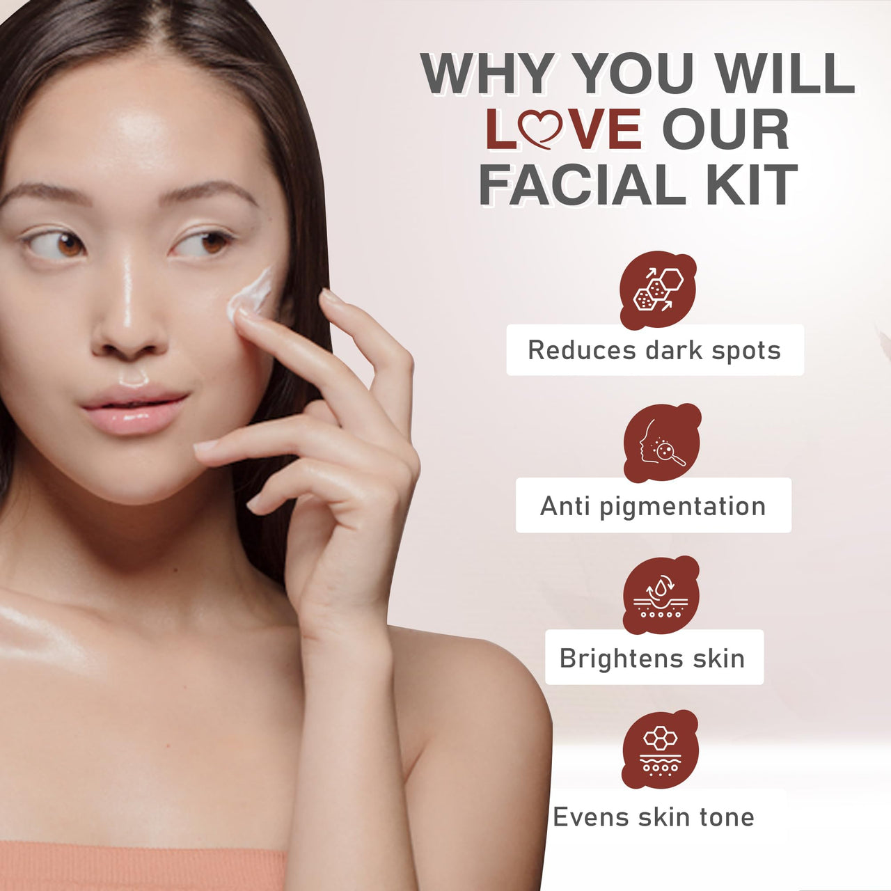 Glamveda Potato Anti Pigmentation Facial Kit | 6 Steps Facial | Fights Blemishes and Dullness | Protects and Nourishes | 40 GM