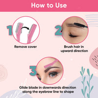 Vega Eyebrow Shaper for Women - Pack of 3 Reusable Face Razor, Painless Facial Hair Removal, Razor for Face, Eyebrows, Upper Lips, Chin, Side Locks, Forehead, (ESS-01)