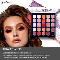 Shryoan Nude Colors Eye Shadow | 25 Color Eyeshadow Palette | High Pigmentation | Smooth Blending |Everyday and Professional Use, Paraben-Free