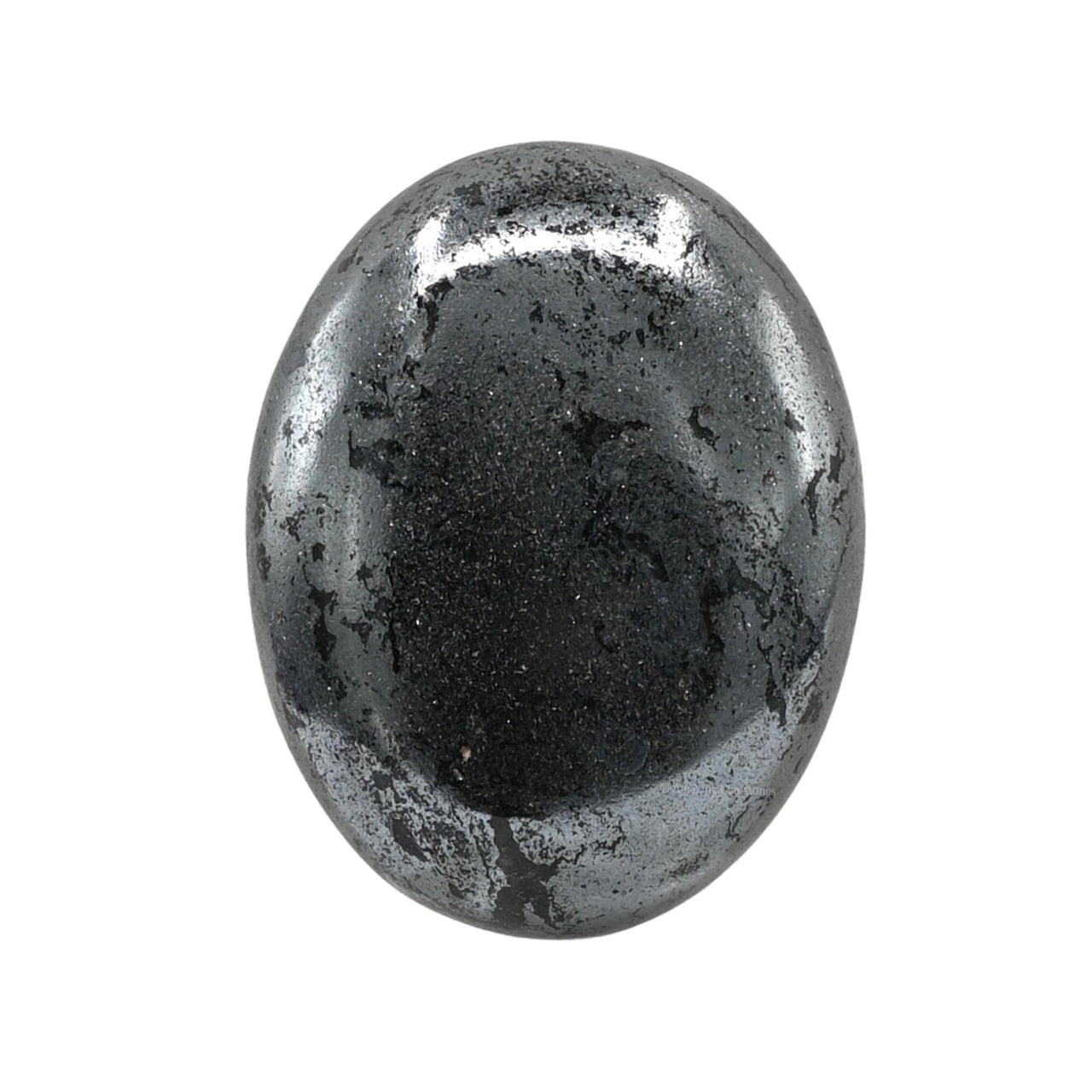 Hematite Palm Stone - Massage Worry Stone for Natural Body Chakra Balancing, Reiki Healing and Crystal Grid Hematite