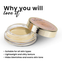Seven Seas Mousse Foundation Natural Buff for All Skin Types - Lightweight, Full Coverage Concealer Foundation Matte Finish with SPF - Long Lasting Face Makeup