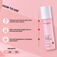 Mirabelle Korea Hong Ssal Red Rice Refresh Water Toner 150 ml | Tightens Pores & Moisturize | Women & Men | Korean Skincare