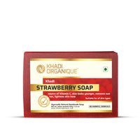 Khadi Organique Natural Herbal Strawberry Soap Pack of 4
