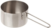 American METALCRAFT, Inc. MCW200 2-Cup Stainless Steel Measuring Cup with Wire Loop Handle, Silver