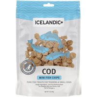 Icelandic+ Mini Cod Fish Chips Training Dog Treat 2.5-oz Bag